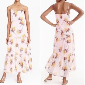 J. Crew Sunburst Tiered Floral Bouquet Maxi Dress